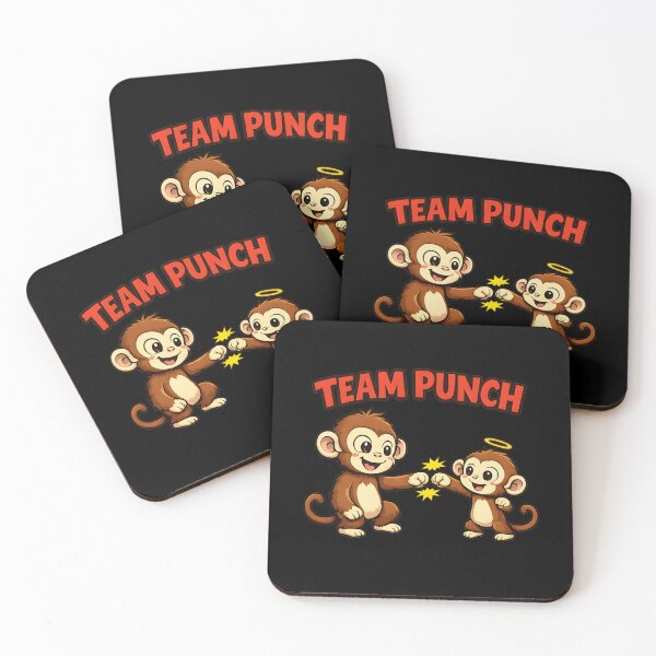 Item preview, Cute Monkey Fist Bump Team Punch Baby Monkey Funny Animal Design designed and sold by DONT ASK CLUB.