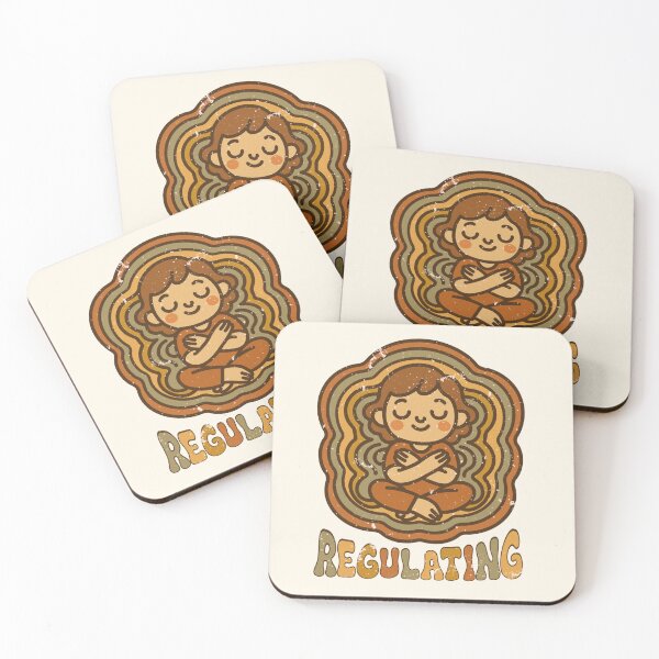 Item preview, Regulating - Retro Groovy Mental Health Design designed and sold by LaPolilladPapel.