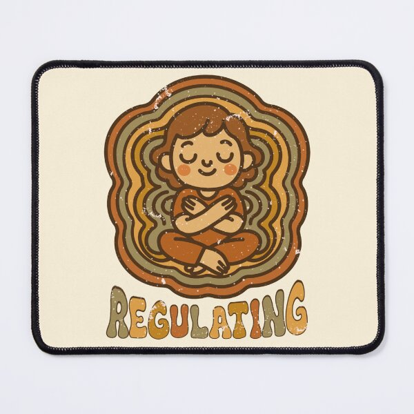 Item preview, Regulating - Retro Groovy Mental Health Design designed and sold by LaPolilladPapel.