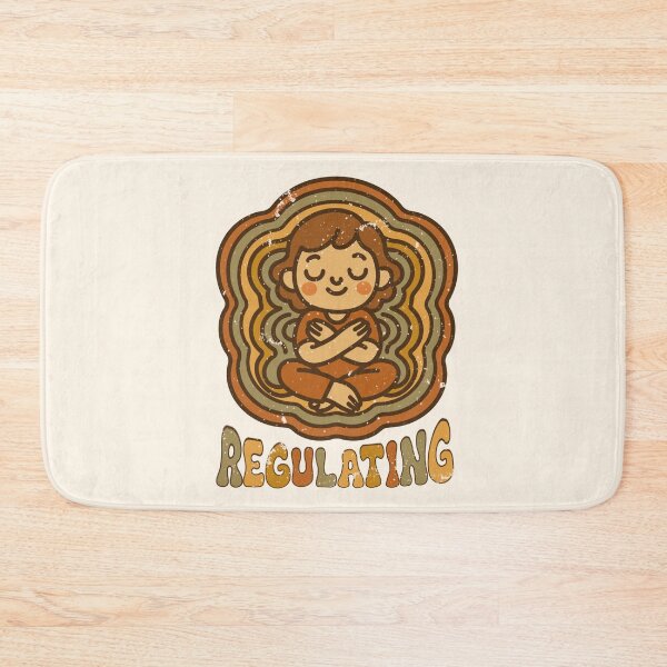 Item preview, Regulating - Retro Groovy Mental Health Design designed and sold by LaPolilladPapel.