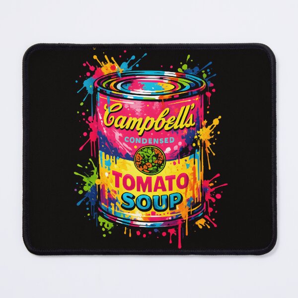 Item preview, Campbell's soup Colorful Pop Art Soup Can T-Shirt – Exploded Paint Graphic Tee – Retro Funky Food Illustration designed and sold by infinitearte.