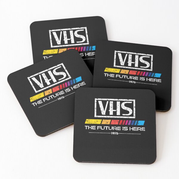 Item preview,  The Future Is Here Distressedd Vhss Logo Graphic designed and sold by talhamughal.