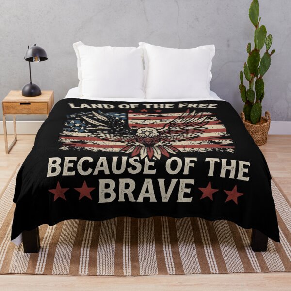Item preview, America Eagle | Land of The Free Because of The Brave designed and sold by THREE LITTLE BEANS.