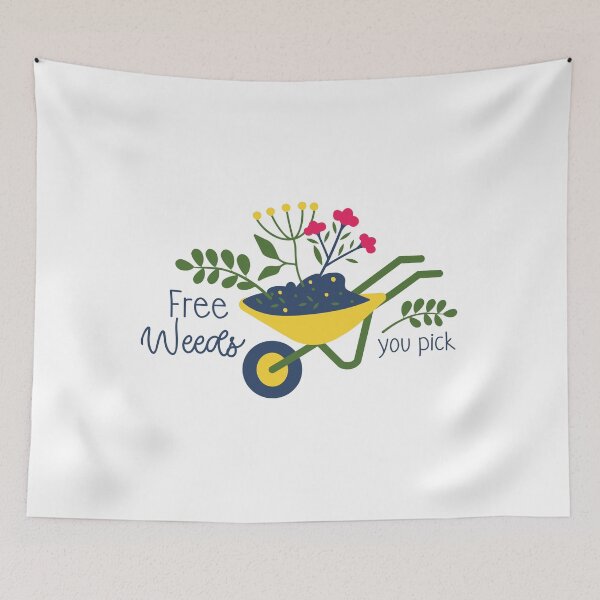 Item preview, Free Weeds You Pick – Funny Gardening Quote Design designed and sold by mcraft studio.
