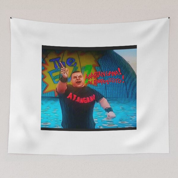 Item preview, Lucha Libre Spanish Announcer Atangana Art designed and sold by Dizayndan.