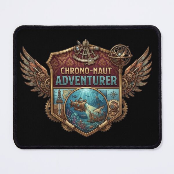 Item preview, Chrono-Naut Adventurer – Steampunk Exploration Emblem Design designed and sold by Dogandesighn.