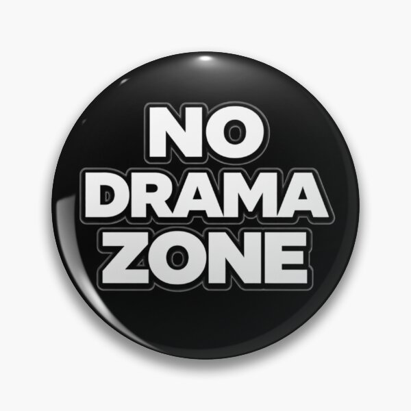 Item preview, No Drama Zone Bold Statement Quote designed and sold by Papier Atelier Art.
