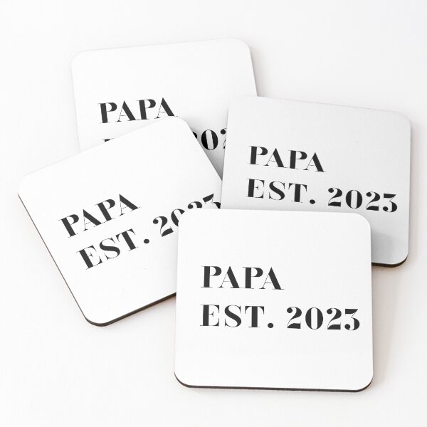Item preview, Papa Est 2023 Shirt – New Dad Gift Minimal Design designed and sold by ForzaMamma.