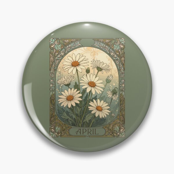 Item preview, Decorative Daisy Bloom Art Nouveau Botanical designed and sold by taiche.