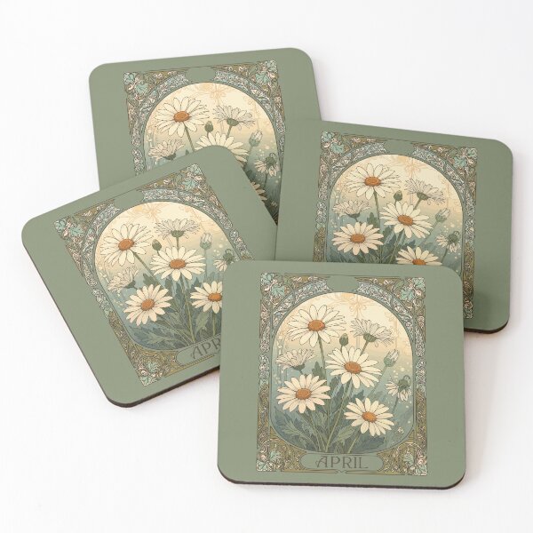 Item preview, Decorative Daisy Bloom Art Nouveau Botanical designed and sold by taiche.