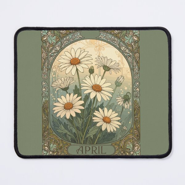 Item preview, Decorative Daisy Bloom Art Nouveau Botanical designed and sold by taiche.