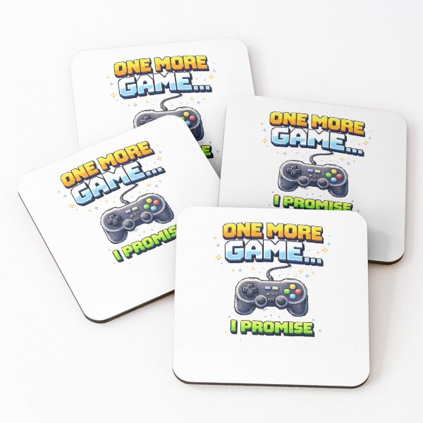 Item preview, One More Game I Promise Funny Gamer Pixel Art Gaming Design designed and sold by PixelForge24.