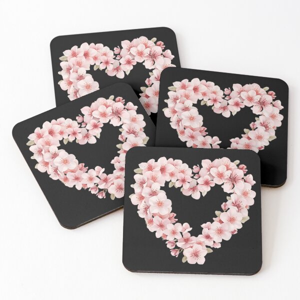 Item preview, Heart of little pink sakura blossoms designed and sold by uunaa.