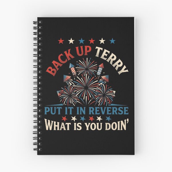 Item preview, Back it Up Terry Put It in Reverse July 4th Fireworks Terry designed and sold by THREE LITTLE BEANS.