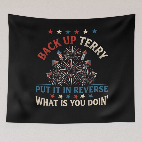 Item preview, Back it Up Terry Put It in Reverse July 4th Fireworks Terry designed and sold by THREE LITTLE BEANS.