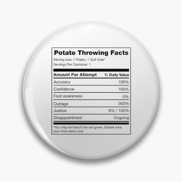 Item preview, Potato Throw Facts designed and sold by eldram.
