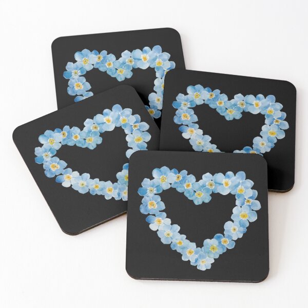 Item preview, Heart of little blue forget-me-nots designed and sold by uunaa.