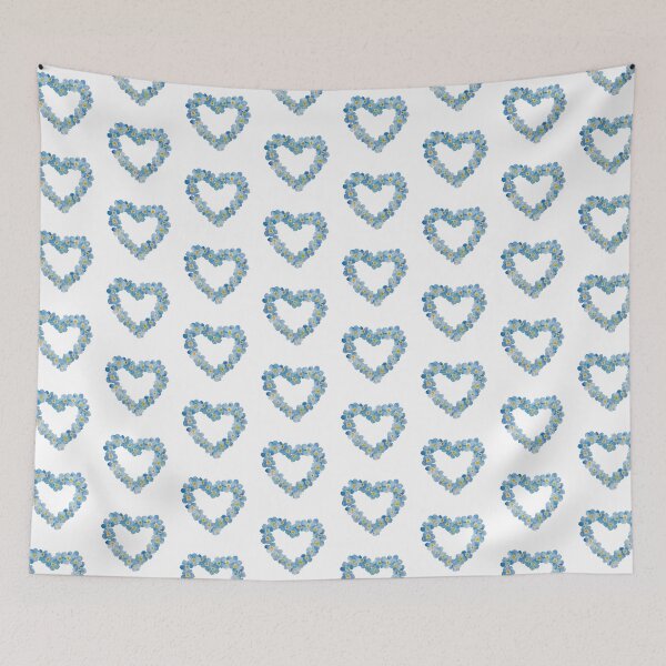 Item preview, Heart of little blue forget-me-nots designed and sold by uunaa.
