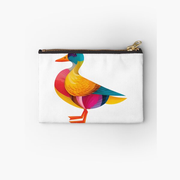 Item preview, Geometric Colorful Duck - Bold Modern Folk Bird Art Print designed and sold by DesignArtist.ia.