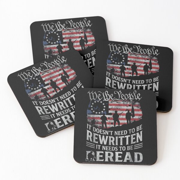 Item preview, US Flag Constitution of The USA Needs to Be Reread designed and sold by THREE LITTLE BEANS.