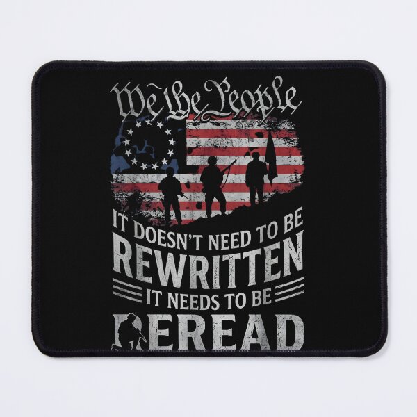 Item preview, US Flag Constitution of The USA Needs to Be Reread designed and sold by THREE LITTLE BEANS.