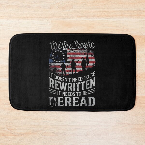 Item preview, US Flag Constitution of The USA Needs to Be Reread designed and sold by THREE LITTLE BEANS.