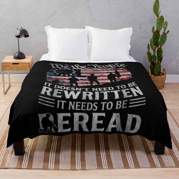 Item preview, US Flag Constitution of The USA Needs to Be Reread designed and sold by THREE LITTLE BEANS.
