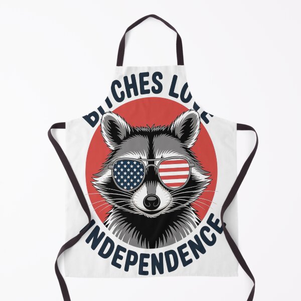 Item preview, Raccoon Bitches Love Independence 4th of July designed and sold by TheRetroStyle.