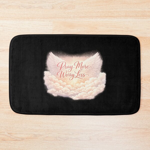 Item preview, Pray More Worry Less - Aesthetic Christian Design, Inspirational Faith Quote, Religious Gift designed and sold by MKreative Studio.