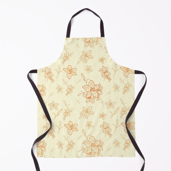 Item preview, Bohemian peachy and creamy pastel Floral Line Pattern designed and sold by Yana Mustafina | Boho Soulful Designs.