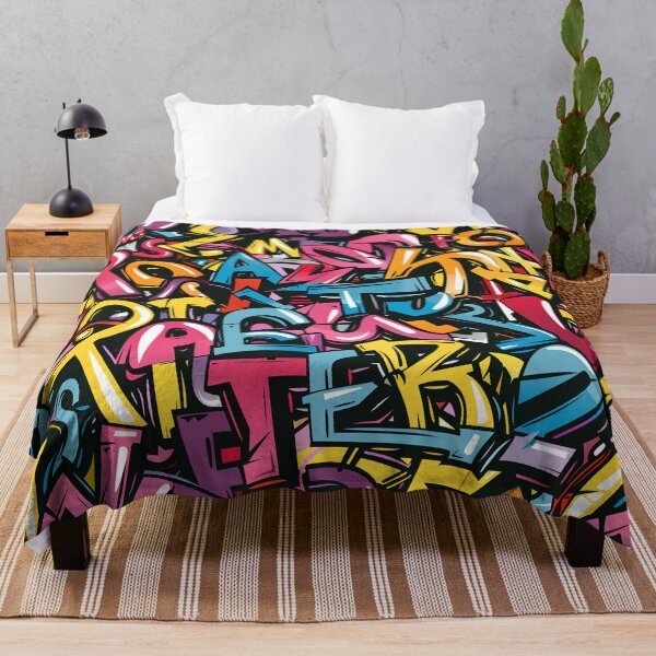Item preview, Colorful Graffiti Alphabet Pattern – Urban Street Art Typography Seamless Design designed and sold by Windy-market.