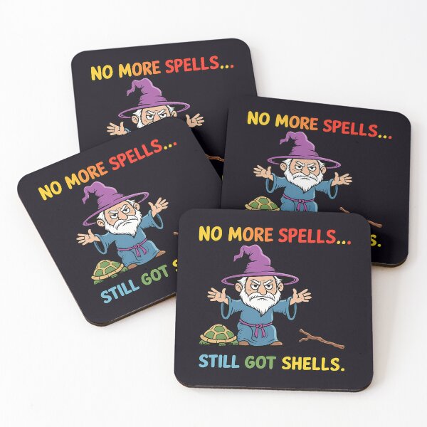 Item preview, Wizard With No Spells Still Has Shells Funny Fantasy Meme | DnD RPG Wizard Joke designed and sold by maxiprom.