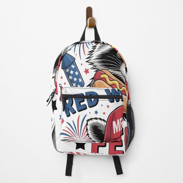 Item preview, Red White and Feral Raccoon USA 4th Of July Boys designed and sold by TheRetroStyle.