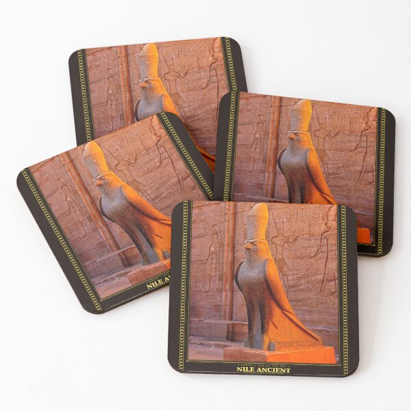 Item preview, Horus God of the Sky — Ancient Egypt Temple Statue Wall Art Print  designed and sold by NileAncient.