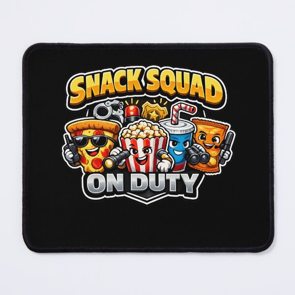 Item preview, SNACK SQUAD – ON DUTY – Funny Sticker & T-Shirt Design designed and sold by Timeless Junction.