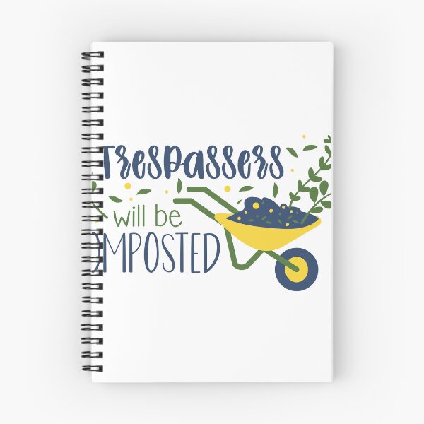 Item preview, Trespassers Will Be Composted – Funny Gardening Warning Sign designed and sold by mcraft studio.