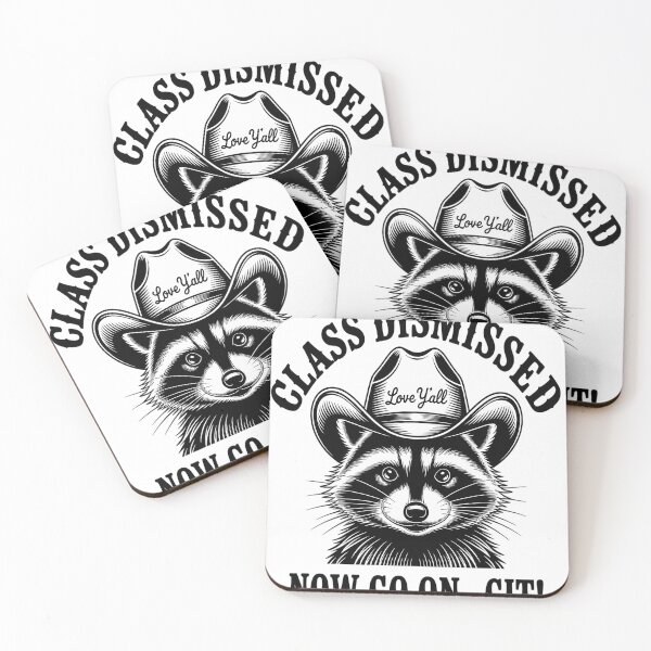Item preview, Raccoon Class Dismissed Now Go On Git Fun Last Day of School designed and sold by NicolaMail.