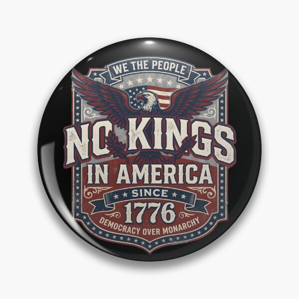 Item preview, No King in America March 28, 2026 | Patriotic Protest  designed and sold by THREE LITTLE BEANS.