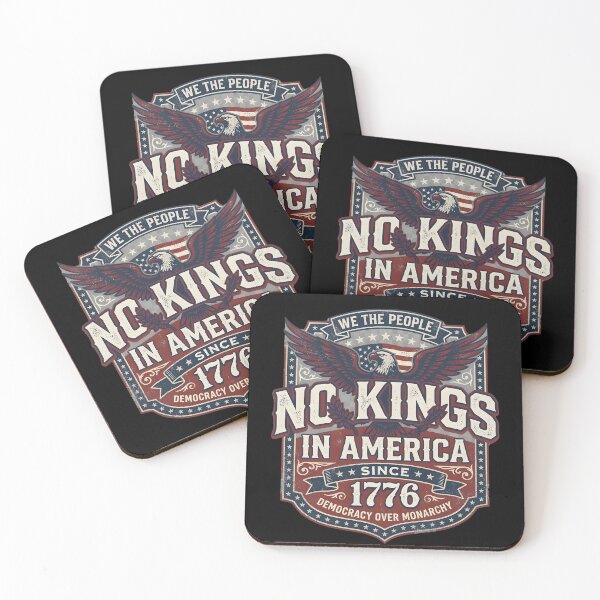 Item preview, No King in America March 28, 2026 | Patriotic Protest  designed and sold by THREE LITTLE BEANS.