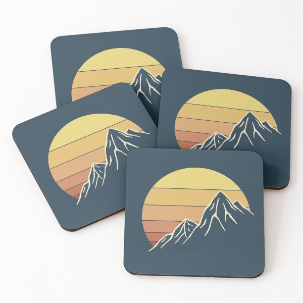 Item preview, Retro Mountain Sunset designed and sold by SommersethArt.