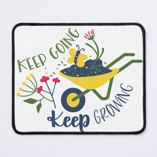 Item preview, Keep Going Keep Growing – Inspirational Plant Quote Design designed and sold by mcraft studio.