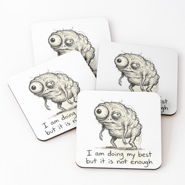 Item preview, Doing My Best But It’s Not Enough Meme Sticker designed and sold by Imaginarium of Chaos falcon88 .