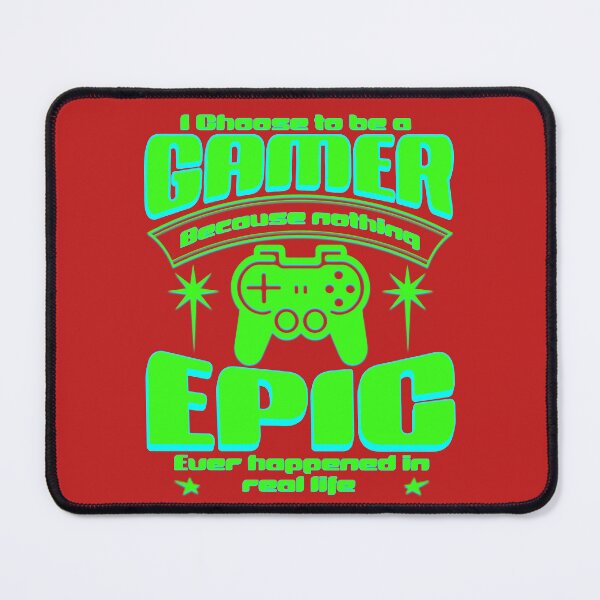 Item preview, I Choose To Be A Gamer - Epic Gaming Quote Neon Green designed and sold by Abaseen.