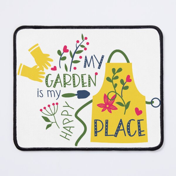 Item preview, My Garden Is My Happy Place – Cute Gardening Design designed and sold by mcraft studio.