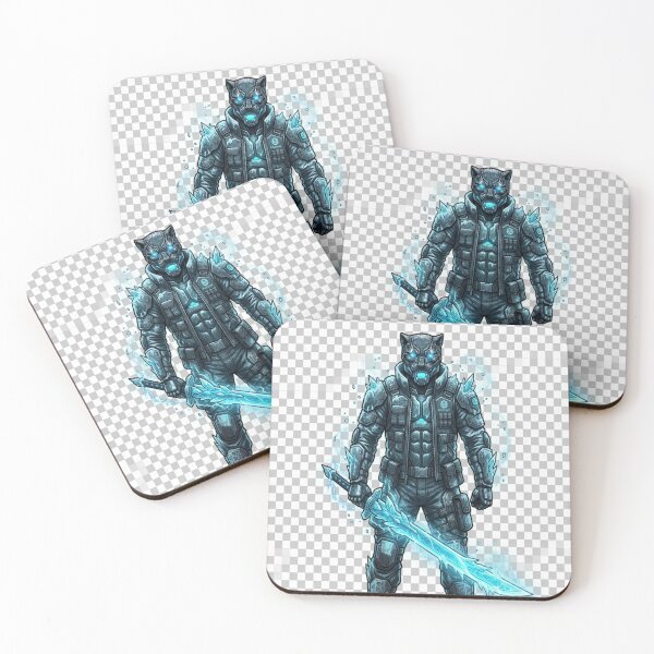 Item preview, Cyber Panther Frost Guardian T-Shirt – Futuristic Ice Panther Defender designed and sold by NILE-Fox.
