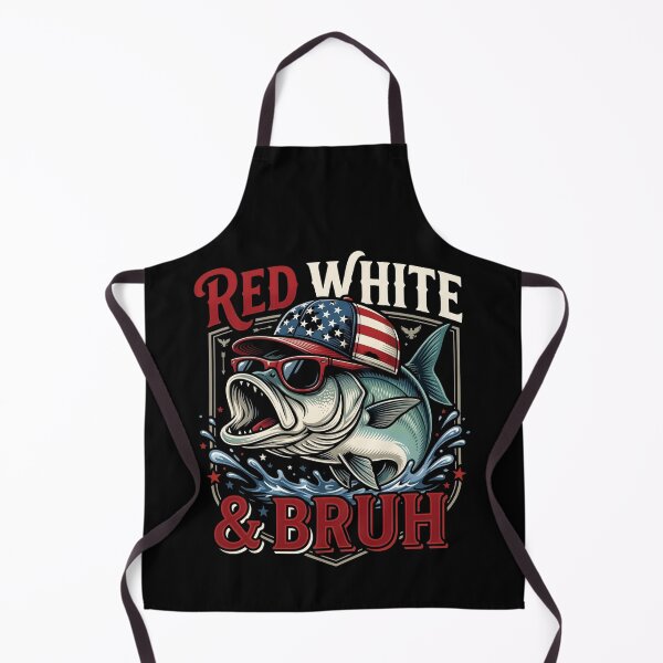 Item preview, Patriotic Red White & Bruh America Fish Fishing 4th of July designed and sold by THREE LITTLE BEANS.