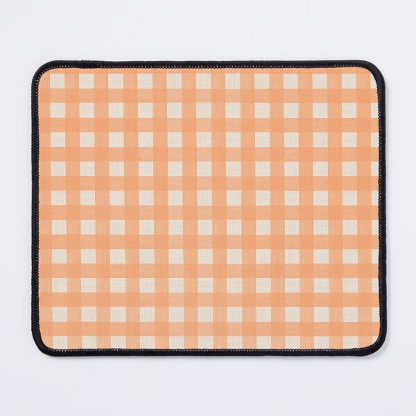 Item preview, Soft pastel peach gingham plaid - Cottagecore check pattern designed and sold by Illustrated by Nat.