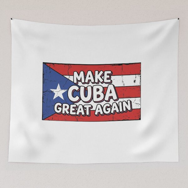 Item preview, Make Cuba Great Again Tee Cuba Freedom Cuban Flag Vintage  designed and sold by ZANNIX.
