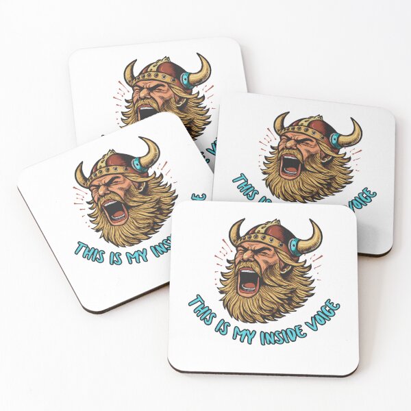 Item preview, This is My Inside Voice - Funny Screaming Viking designed and sold by Silver Realm Studio.