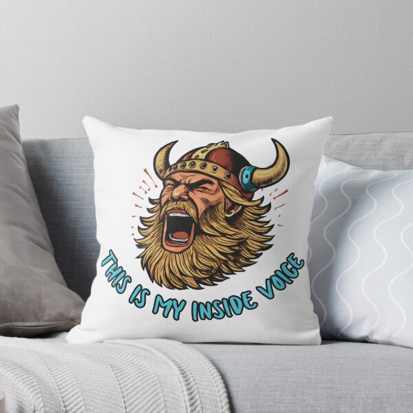 Item preview, This is My Inside Voice - Funny Screaming Viking designed and sold by Silver Realm Studio.
